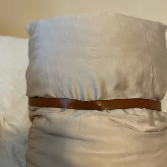 NWT: Anthropologie Brown Leather Belt with Unique Buckle Closure - Picture 3 of 6